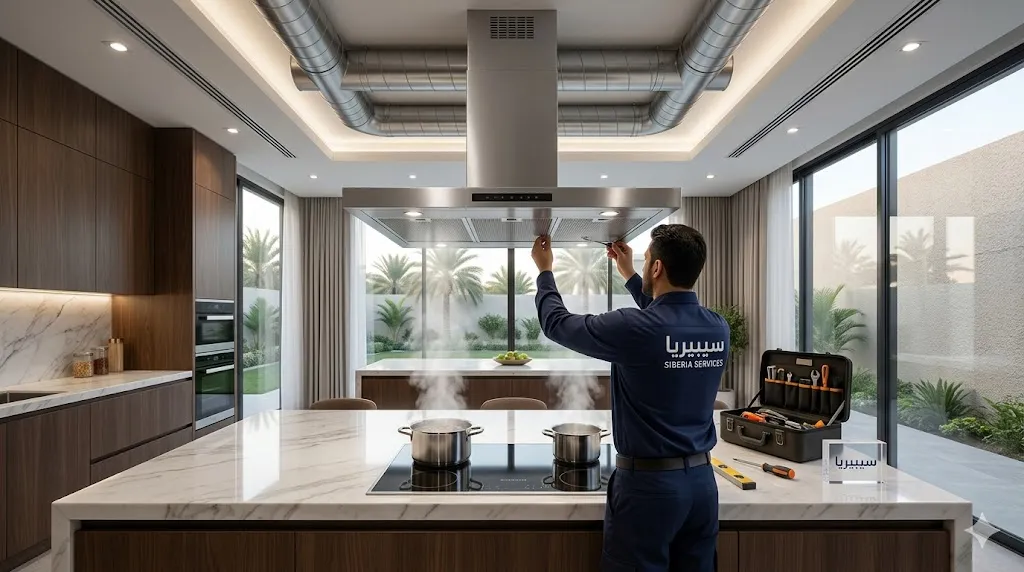 Kitchen Island Hood: Central Ventilation Solutions for Modern Kitchens 4 Supply and Installation of Kitchen Hoods in Kuwait