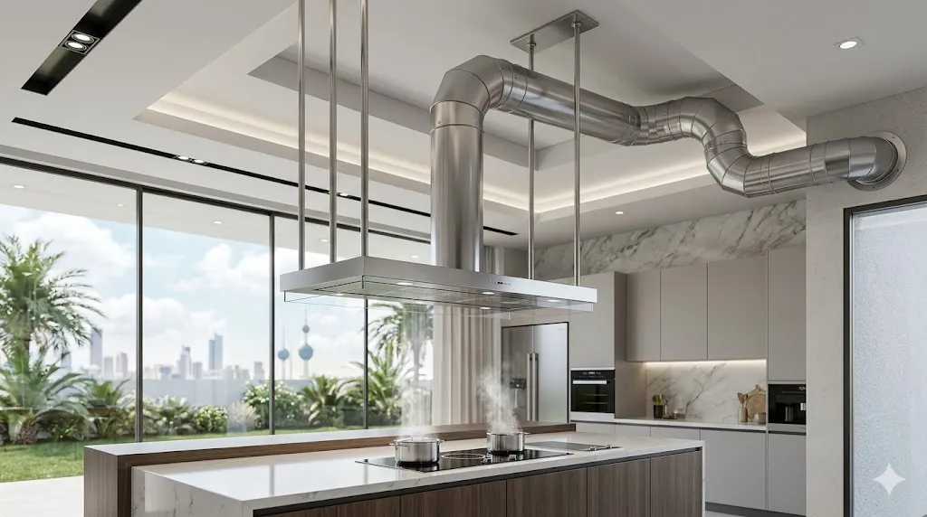 شفاط جزيرة المطبخ: حلول التهوية المركزية للمطابخ الحديثة