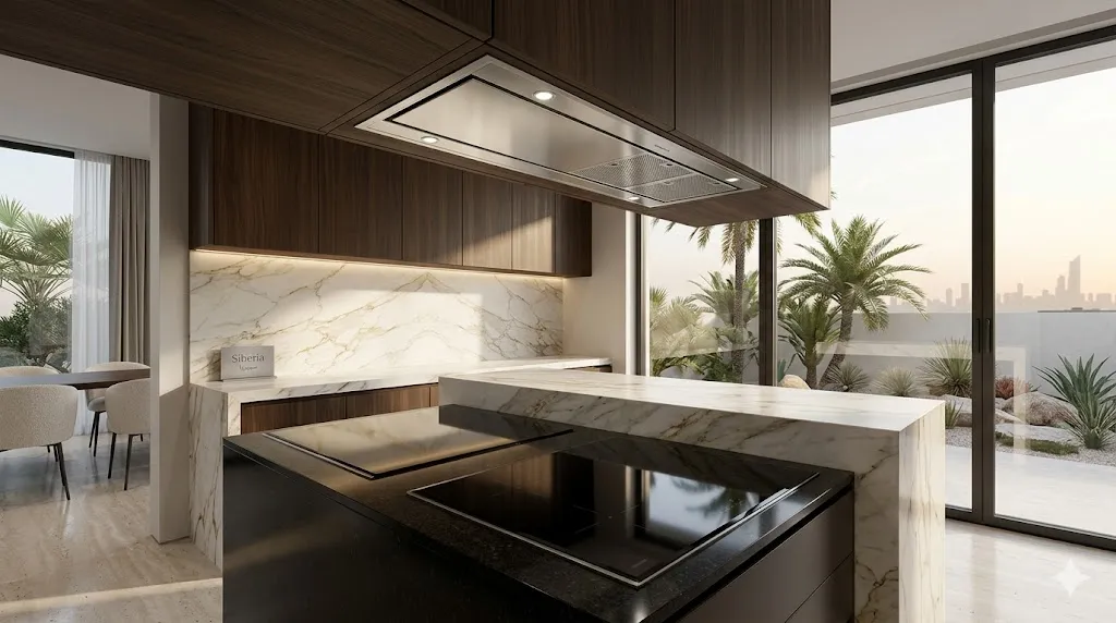 شفاط مطبخ بدون تمديد وبلت إن: مواصفات السحب والتركيب المخفي