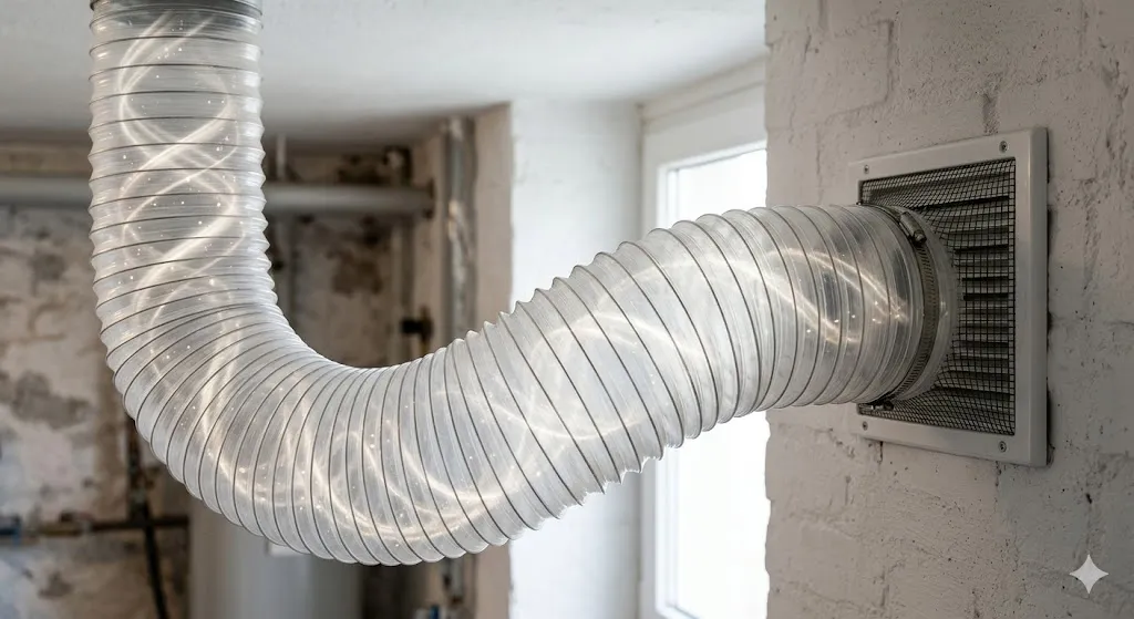 قواعد تصميم مسار الدكت عند توفر فتحة طرد