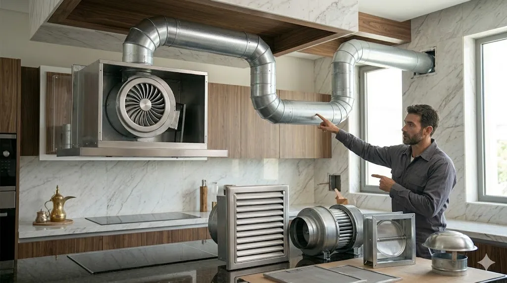 العوامل المؤثرة في تكلفة تركيب شفاط المطبخ الإيطالي والتيربو