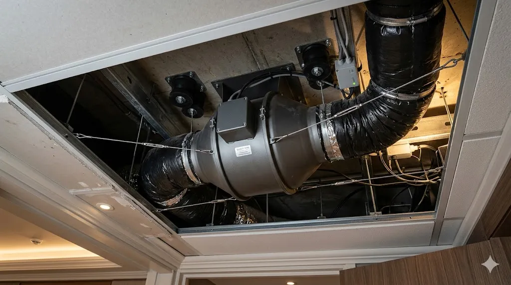 Top Hotel Ventilation and Chalet AC Solutions in Kuwait: Silent Exhaust 3 Why Silent and Concealed Fans Matter in Hotel Ventilation?