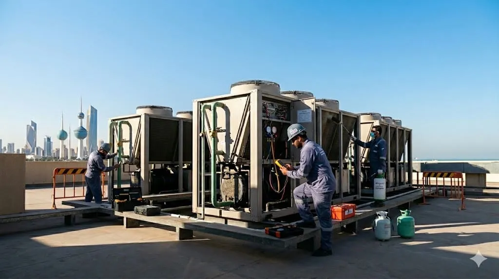 صيانة أنظمة HVAC في الكويت لحماية التكييف المركزي