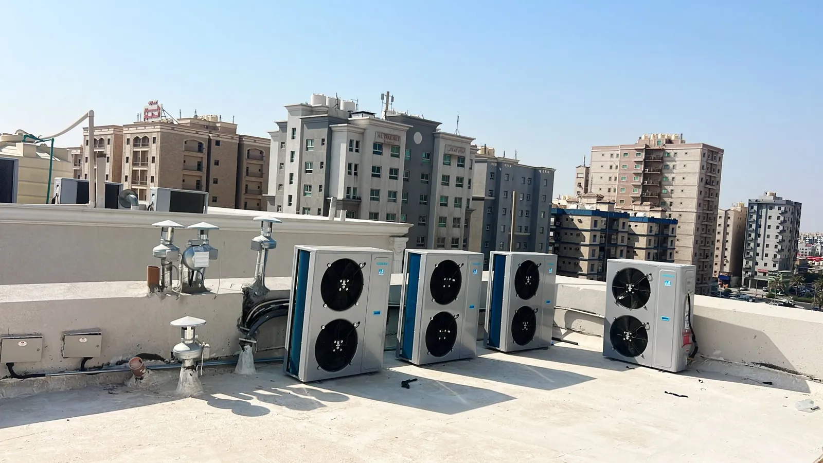 Coolex Split AC & Central Ventilation for a Residence in South Al-Mutlaa — تركيب تكييف Coolex سبلت وتهوية مركزية لقسيمة في جنوب المطلاع