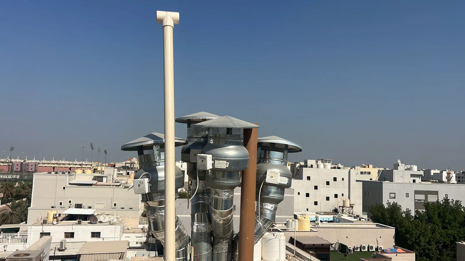 Coolex Split AC & Central Ventilation for a Residence in South Al-Mutlaa — تركيب تكييف Coolex سبلت وتهوية مركزية لقسيمة في جنوب المطلاع