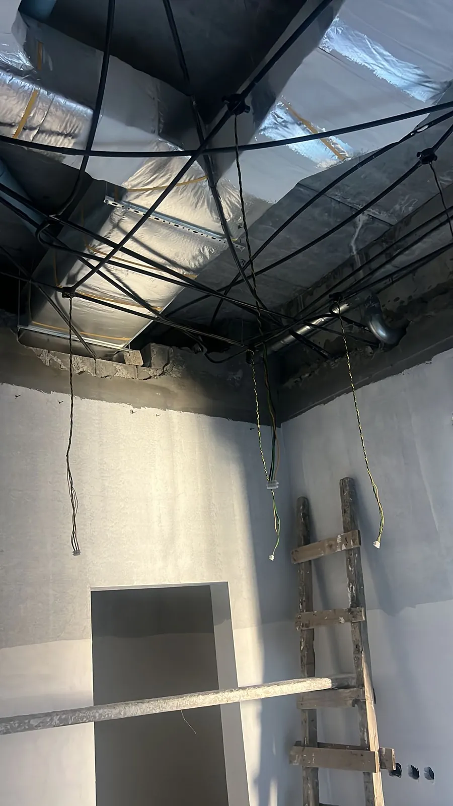 Residential HVAC Ductwork & Rough-In for a Property in Al-Masayel – Kuwait — أعمال دكت وتمديدات تكييف لقسيمة سكنية في المسايل – الكويت