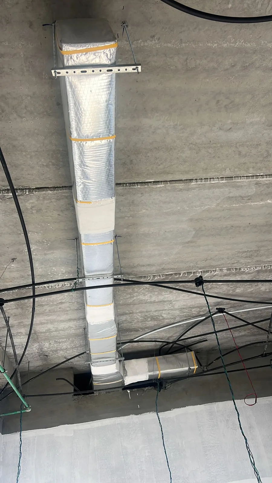 Residential HVAC Ductwork & Rough-In for a Property in Al-Masayel – Kuwait — أعمال دكت وتمديدات تكييف لقسيمة سكنية في المسايل – الكويت