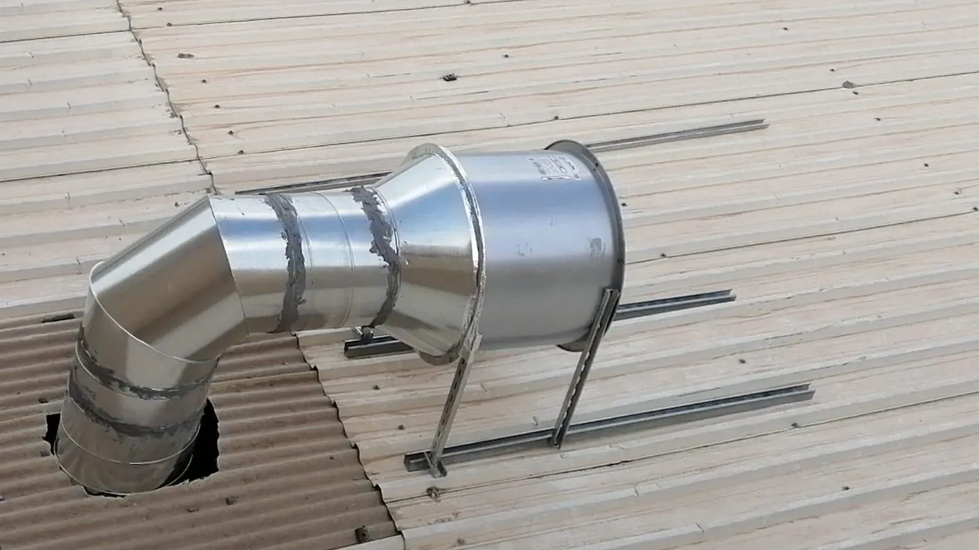 Central Ventilation for an Industrial Workshop in Shuwaikh with ALPA AXF Fans — تنفيذ تهوية مركزية لورشة صناعية في الشويخ بمراوح ALPA AXF