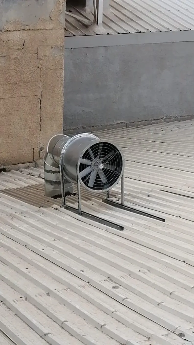 Central Ventilation for an Industrial Workshop in Shuwaikh with ALPA AXF Fans — تنفيذ تهوية مركزية لورشة صناعية في الشويخ بمراوح ALPA AXF