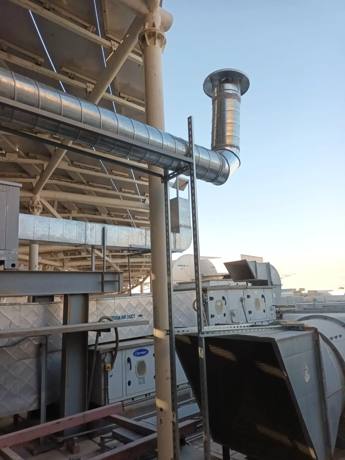 DOSPEL Ventilation Fan Installation for a Restaurant at The Avenues – Kuwait — تركيب مروحة DOSPEL لتهوية مطعم داخل مجمع الأفنيوس – الكويت