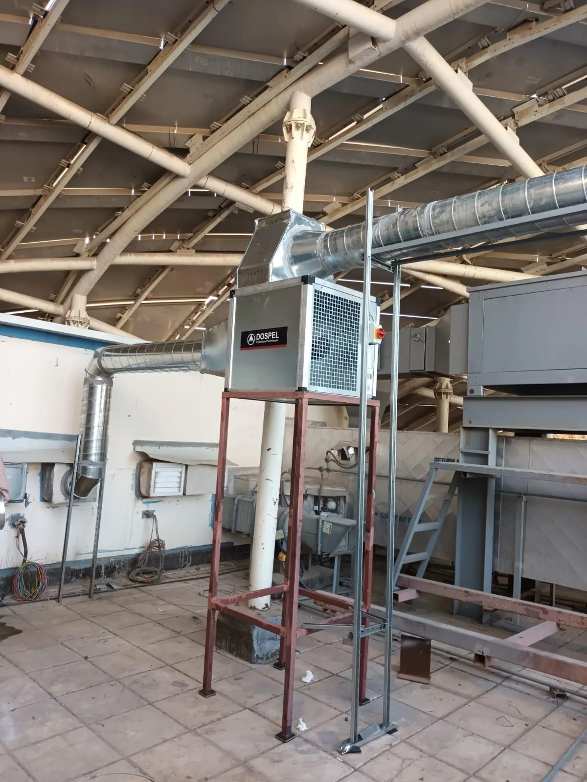DOSPEL Ventilation Fan Installation for a Restaurant at The Avenues – Kuwait — تركيب مروحة DOSPEL لتهوية مطعم داخل مجمع الأفنيوس – الكويت