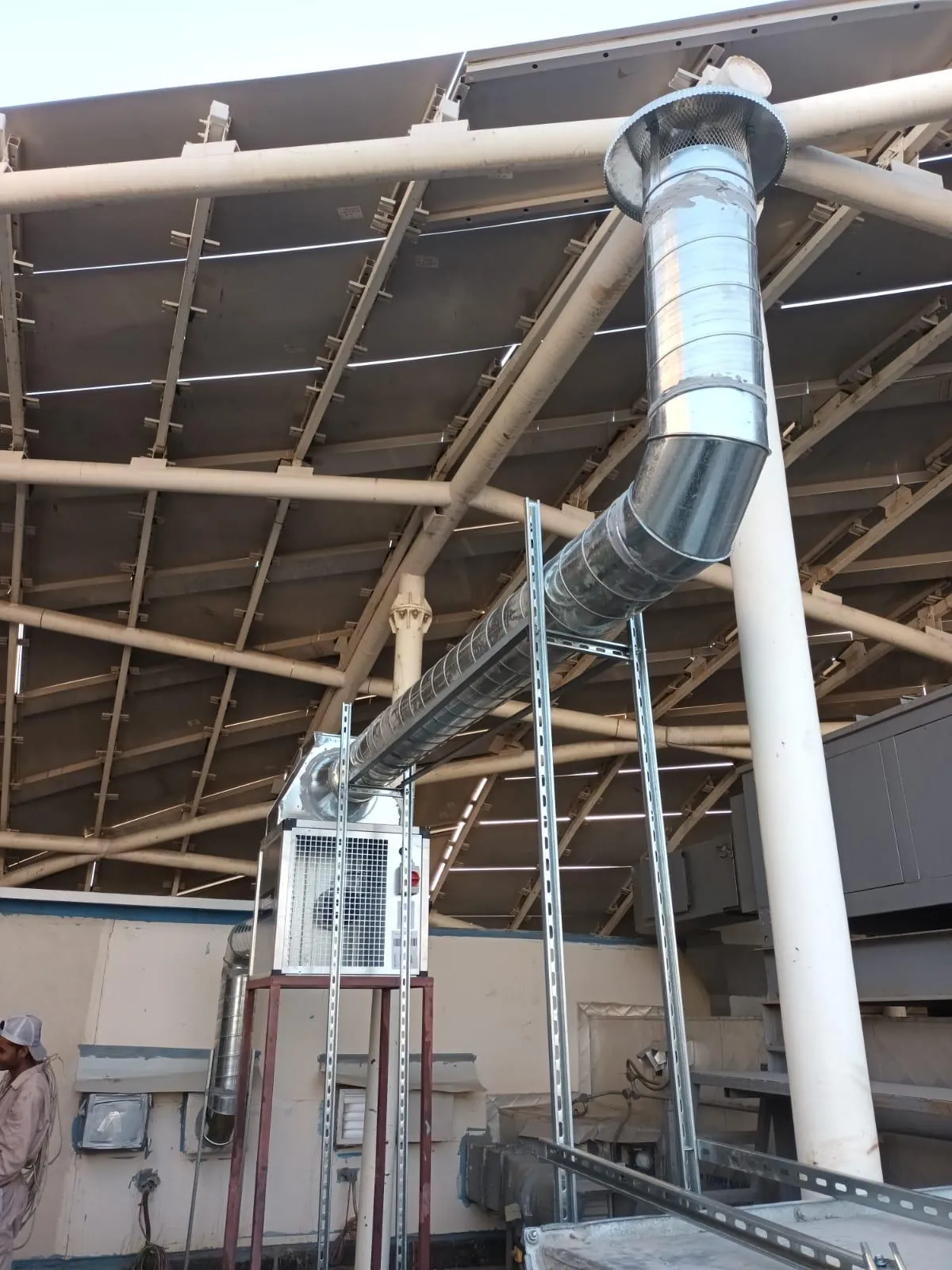 DOSPEL Ventilation Fan Installation for a Restaurant at The Avenues – Kuwait — تركيب مروحة DOSPEL لتهوية مطعم داخل مجمع الأفنيوس – الكويت