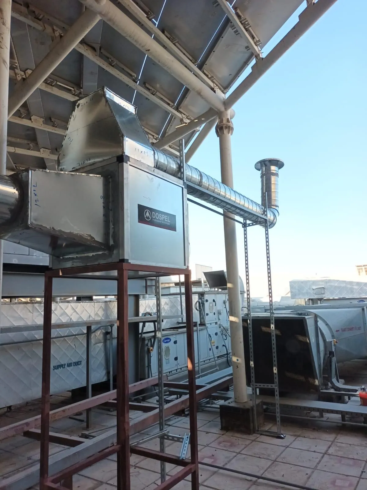DOSPEL Ventilation Fan Installation for a Restaurant at The Avenues – Kuwait — تركيب مروحة DOSPEL لتهوية مطعم داخل مجمع الأفنيوس – الكويت